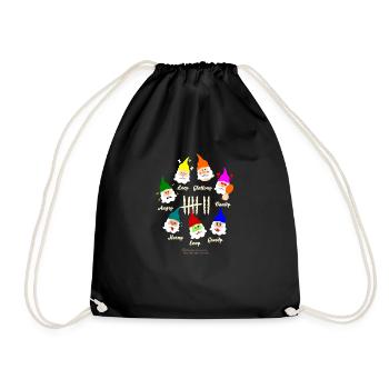 Geek Design Seven Dwarfs Seven Deadly Sins - Turnbeutel - Schwarz - Vorne