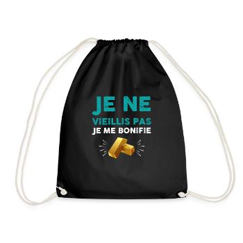 Je Ne Vieillis Pas Je Me Bonifie Humour Retraite - Sac de sport léger - noir - Devant