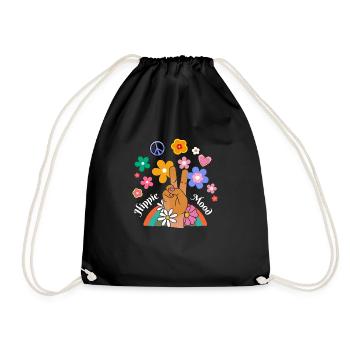 Hippie mood - Sac de sport léger - noir - Devant