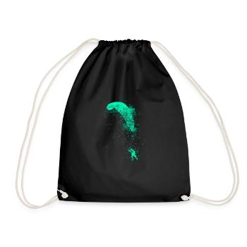 Parapente Start Splash turquoise - Sac de sport léger - noir - Devant