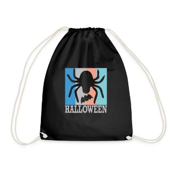 Halloween T-Shirt - Drawstring Bag - black - Front