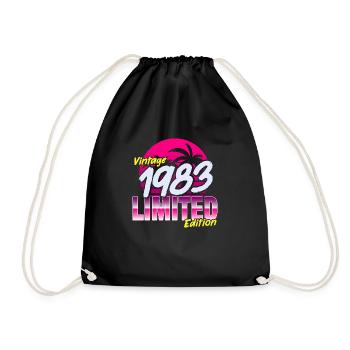 Anniversaire 1983 40e anniversaire Hommes et femmes - Sac de sport léger - noir - Devant