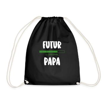 futur papa - Sac de sport léger - noir - Devant