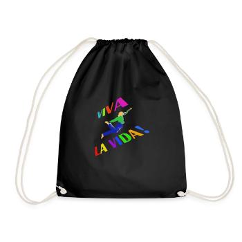 Viva la Vie ! Colors - Sac de sport léger - noir - Devant