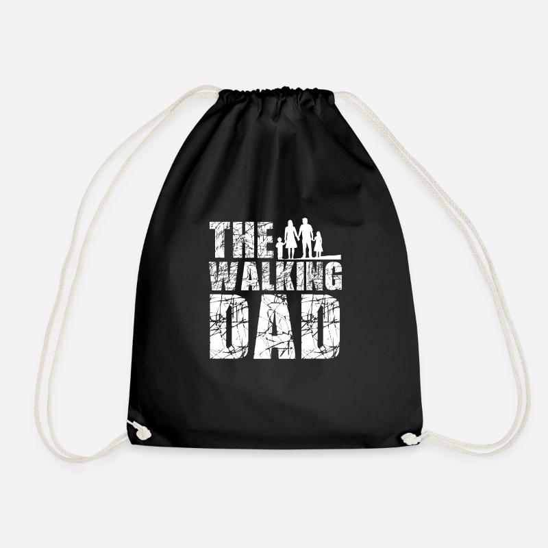 The Walking Dad - Turnbeutel - Schwarz