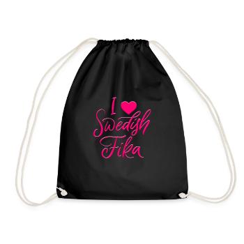 Suède Suède Viking Norden Scandinavie fika - Sac de sport léger - noir - Devant