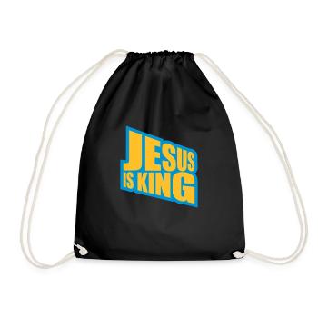 Citation de Jésus est roi - Sac de sport léger - noir - Devant