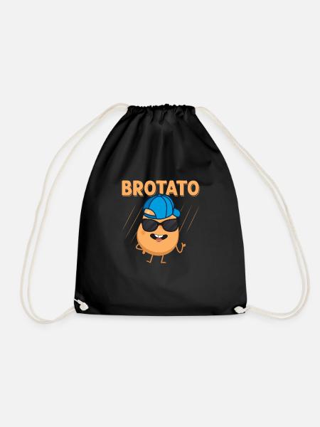 Brotato Potato Vegetable - Turnbeutel - Schwarz