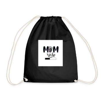 mom to be - Drawstring Bag - black - Front