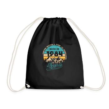 Legends 1984 - Drawstring Bag - black - Front