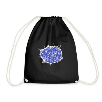 Badge Jackhammer Funny Dictons Plombier - Sac de sport léger - noir - Devant
