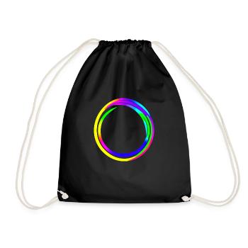 Rainbow dégradé coloré cool rétro tendance Art 4 - Sac de sport léger - noir - Devant