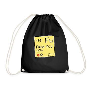 F*ck you Element - Turnbeutel - Schwarz - Vorne