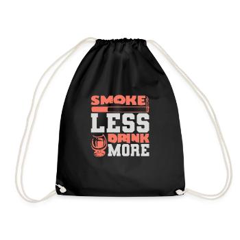 FUMER MOINS, BOIRE PLUS - Sac de sport léger - noir - Devant