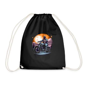 Bernard le motard - Sac de sport léger - noir - Devant