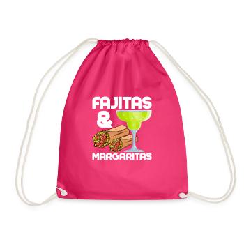 Fajitas & Margaritas Food Wrap Taco gourmand - Sac de sport léger - fuchsia - Devant