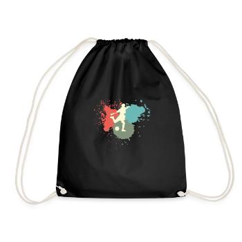 Footballer Cadeau Match de football - Sac de sport léger - noir - Devant