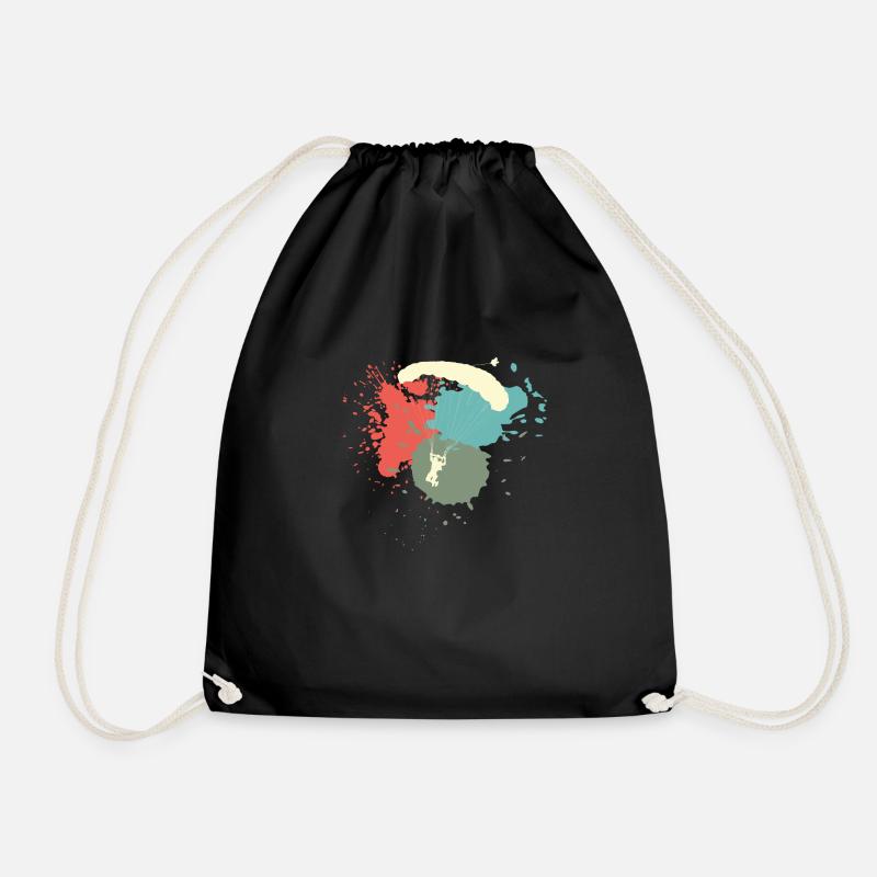 Parachute Retro Idée cadeau - Sac de sport léger - noir