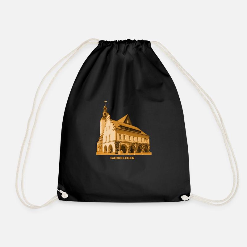 Gardelegen Rathaus Hanse Altmark Sachsen-Anhalt - Drawstring Bag - black
