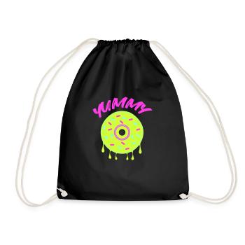 Donut Yummy - Drawstring Bag - black - Front
