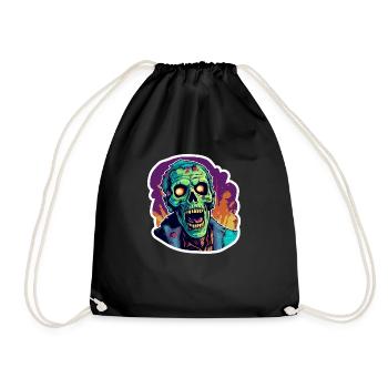 Zombie - Drawstring Bag - black - Front