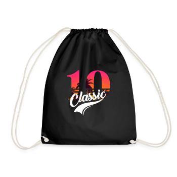 10th anniversary-10 years - Drawstring Bag - black - Front