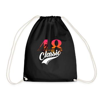 Vintage 1948-48e anniversaire - Sac de sport léger - noir - Devant