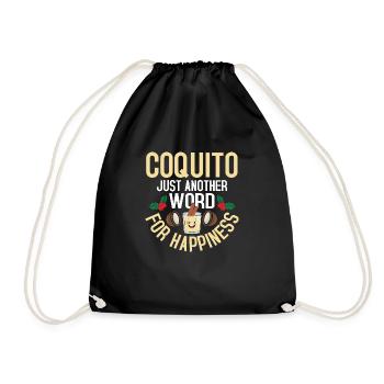 Coquito Juste un autre mot pour le bonheur Porto Ric - Sac de sport léger - noir - Devant