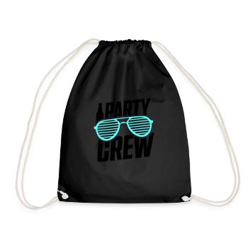 Équipe de fête - Sac de sport léger - noir - Devant