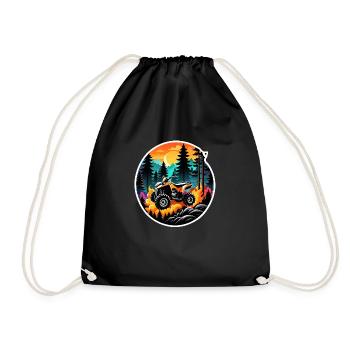 Quad & Off-Road - Drawstring Bag - black - Front