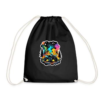 Quad & Off-Road - Drawstring Bag - black - Front