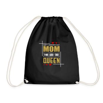 Happy Mothers Day - Turnbeutel - Schwarz - Vorne
