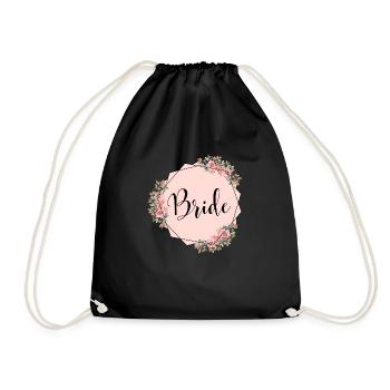 Team Bride Hen Party - Drawstring Bag - black - Front