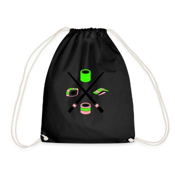sushi - Drawstring Bag - black - Front