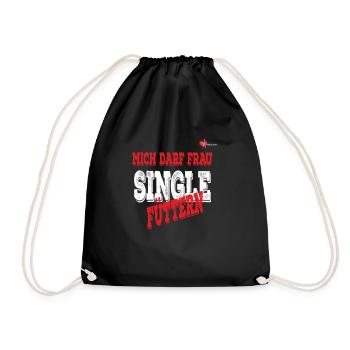 WOMAN IS ALLOWED TO FEED ME - Drawstring Bag - black - Front