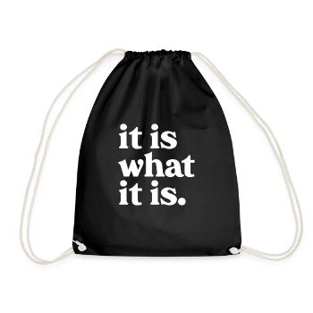 c’est ce qui est - Sac de sport léger - noir - Devant