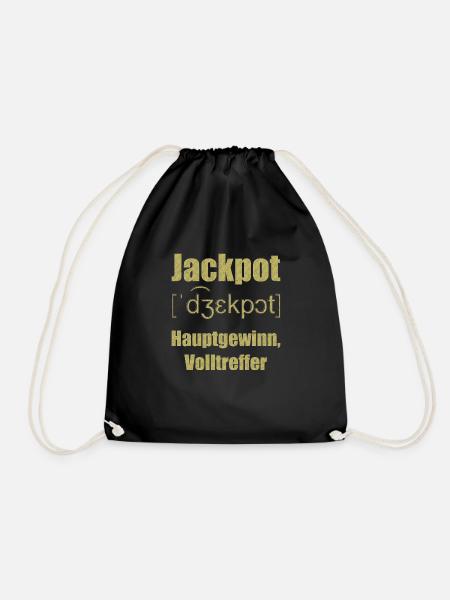 jackpot - Turnbeutel - Schwarz