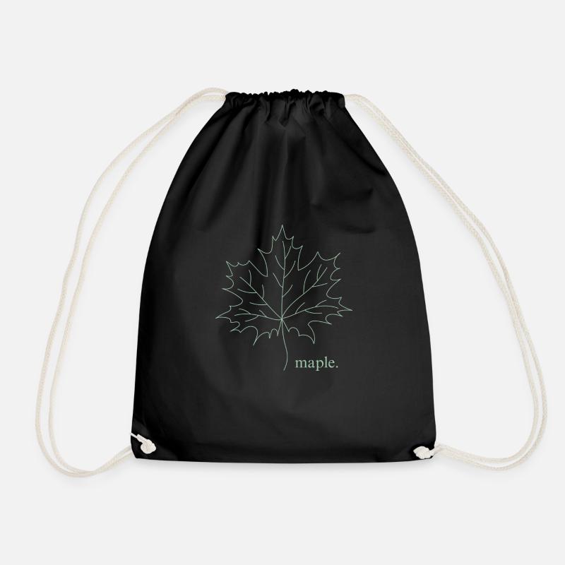 maple. - Turnbeutel - Schwarz