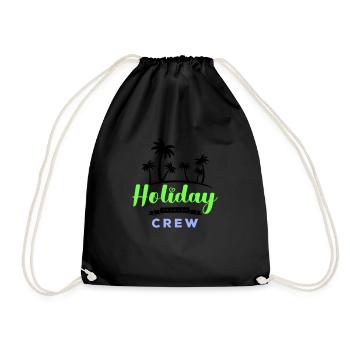Holiday Crew - Drawstring Bag - black - Front