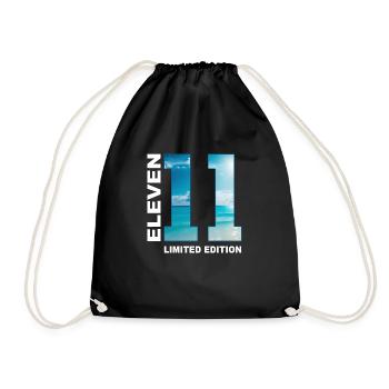 Cadeau 11ème Anniversaire Fils Fille - Sac de sport léger - noir - Devant