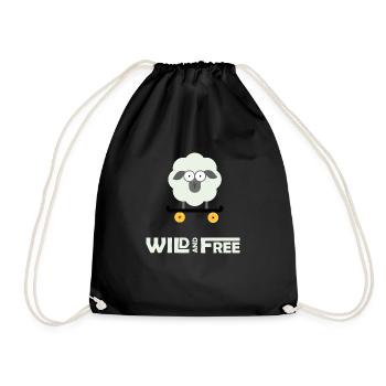 Mouton Skate transp blc - Sac de sport léger - noir - Devant