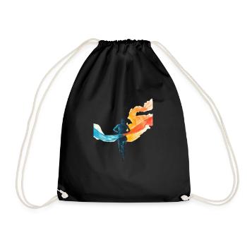 Perfect gift for endurance athletes - Drawstring Bag - black - Front