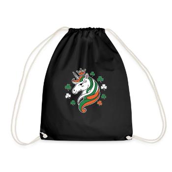 Licorne de la Saint-Patrick - Sac de sport léger - noir - Devant
