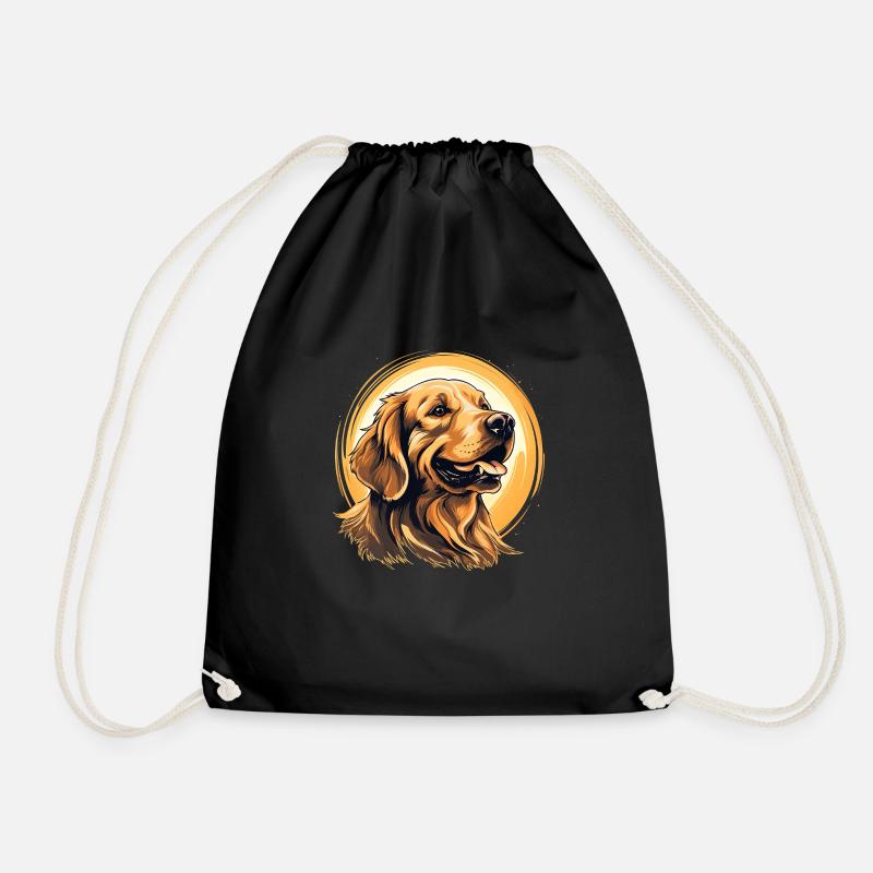 Golden Retriever Fan - Turnbeutel - Schwarz