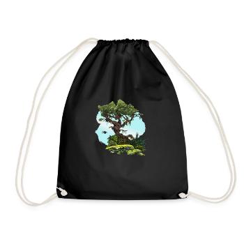 Le Grand Arbre et les Toucans - Sac de sport léger - noir - Devant