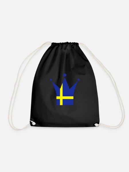 Schweden - Turnbeutel - Schwarz