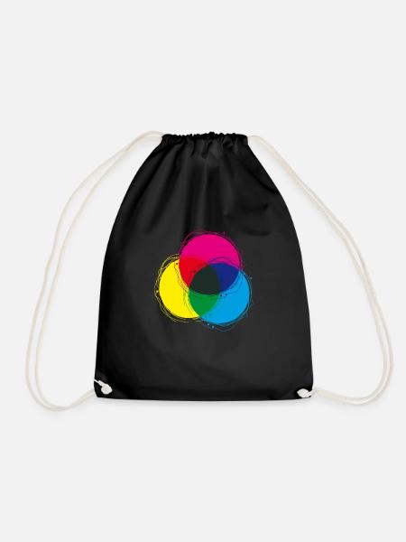 cmyk_05 - Turnbeutel - Schwarz