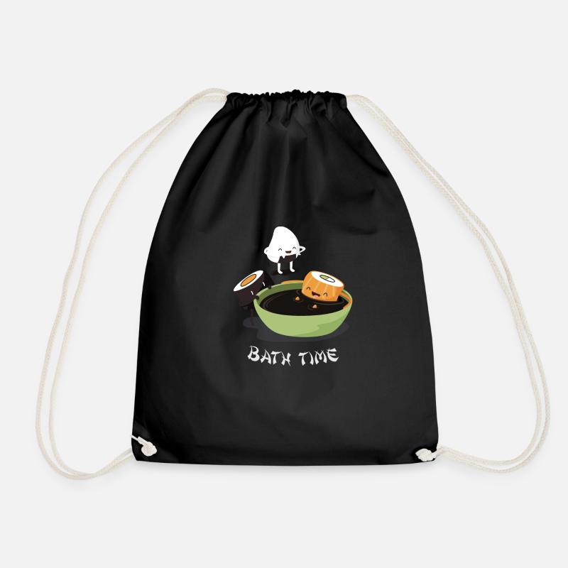 Sushi Bath Time - Turnbeutel - Schwarz
