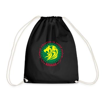 natural vibration in sound system reggae - Sac de sport léger - noir - Devant