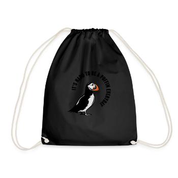 MACAREUX - Sac de sport léger - noir - Devant